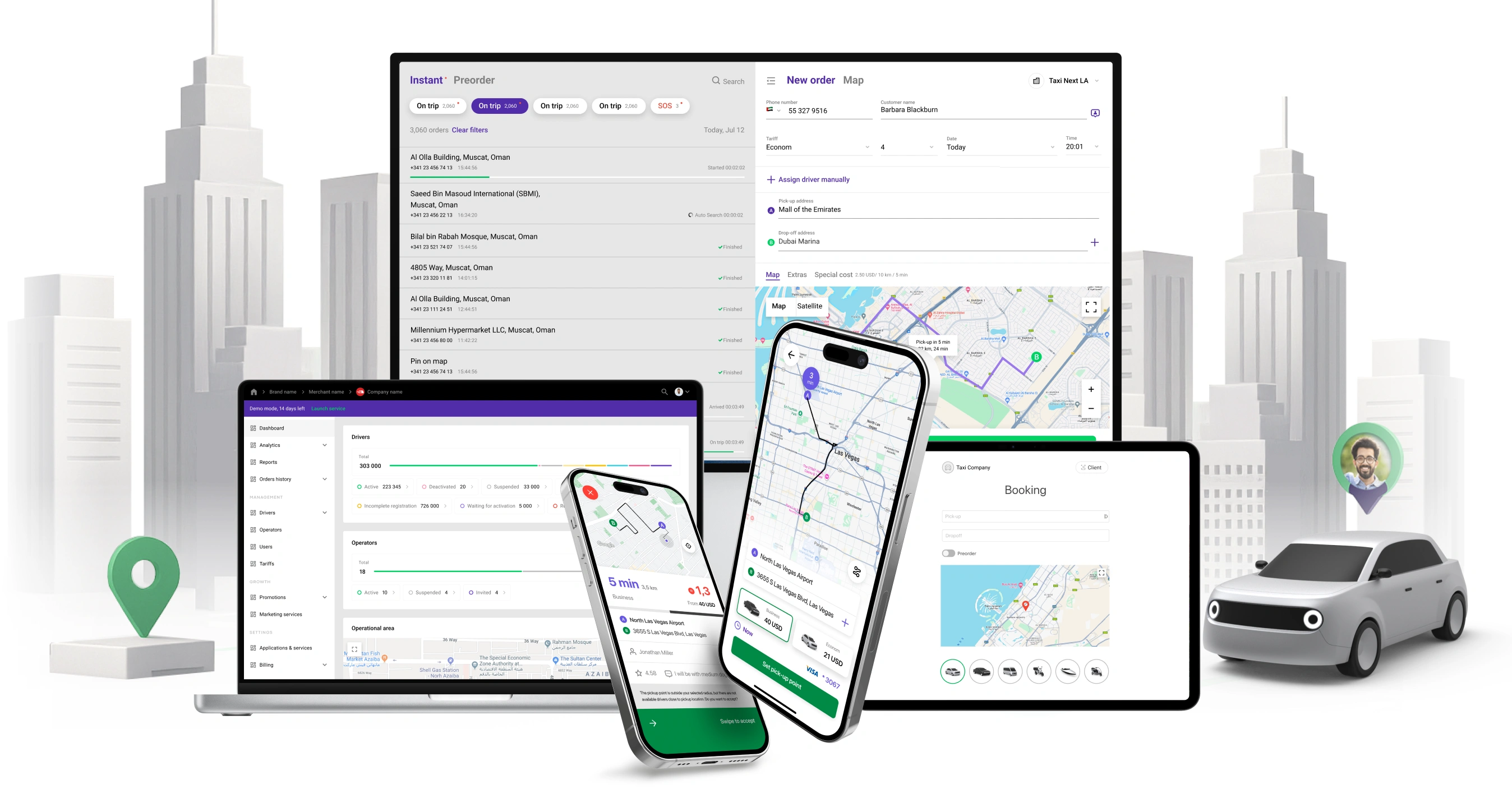 Cloud Dispatch Software to Scale Taxi & Delivery Apps