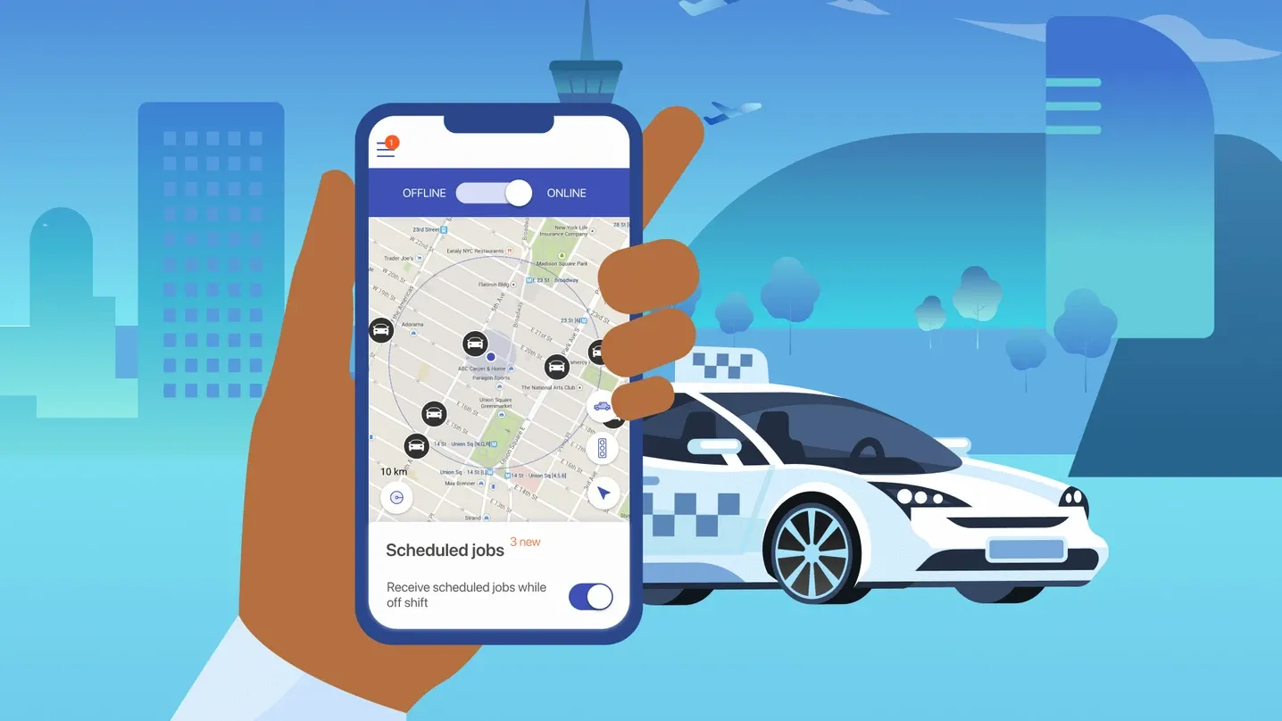 driver app for taxi company