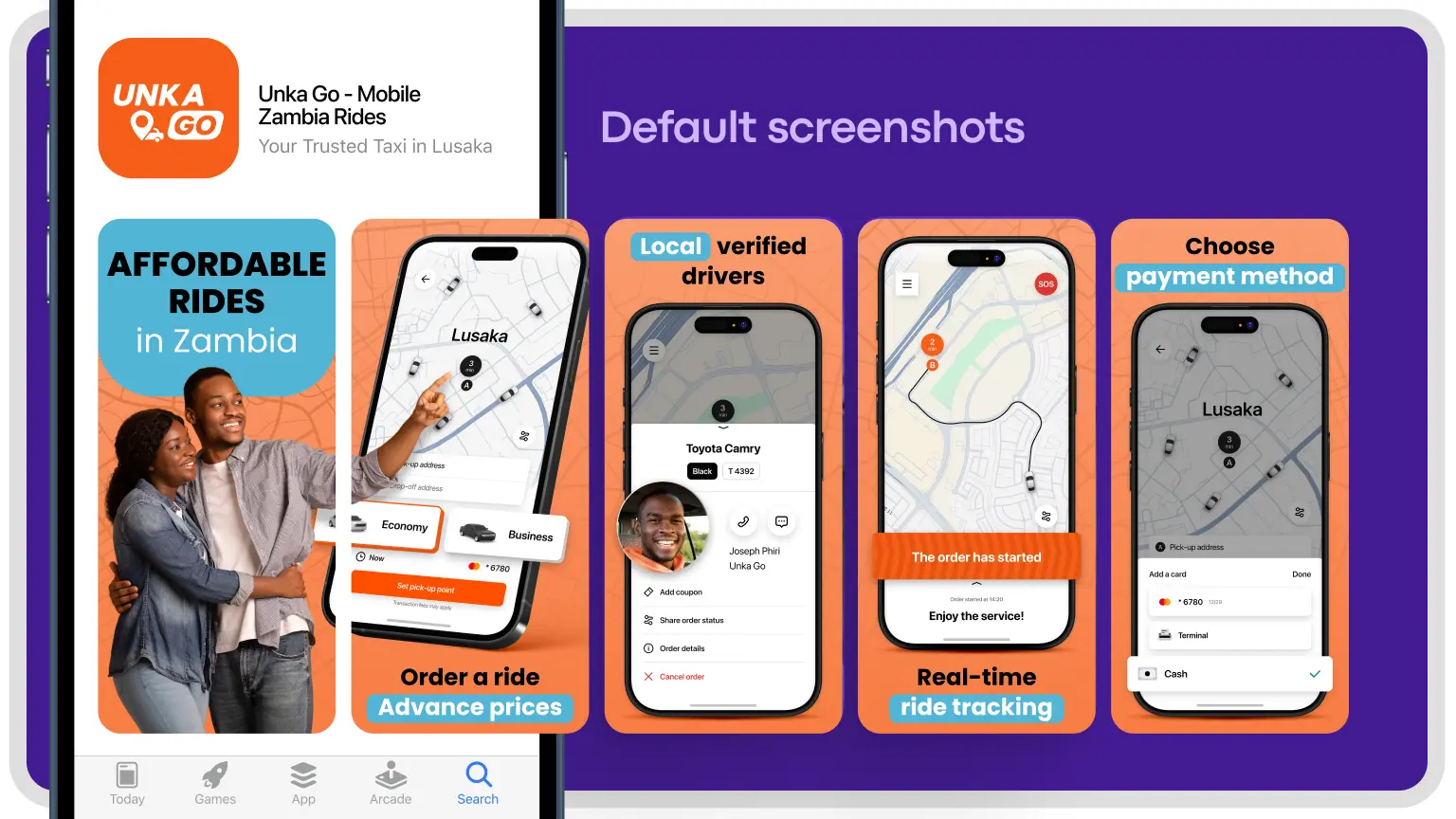 Default screenshots | UnkaGo Marketing case by Onde