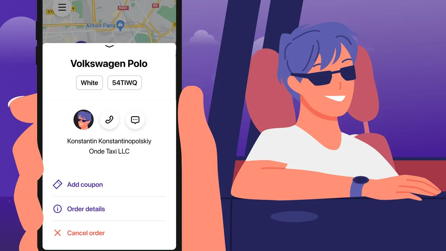 check driver profile in a ridesharing app