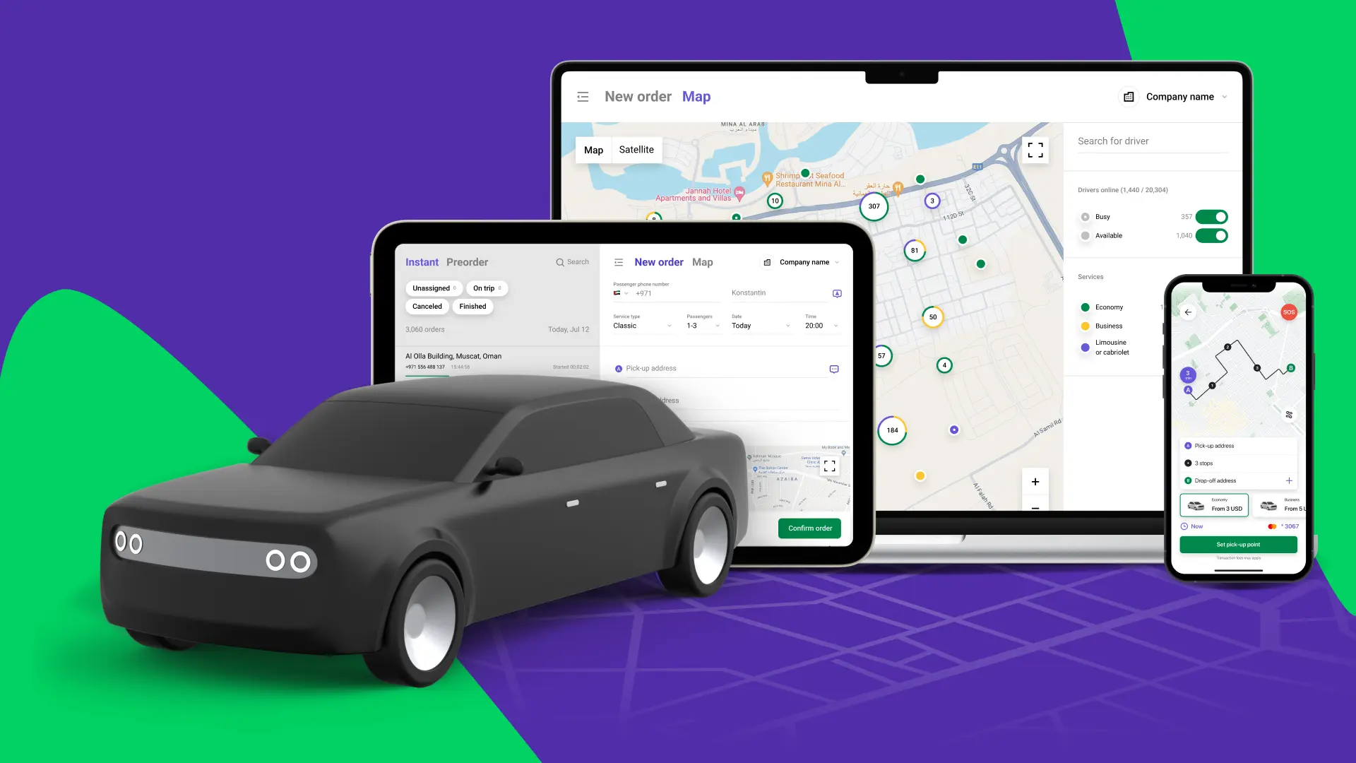 Attribution and marketing analytics connected to taxi booking software