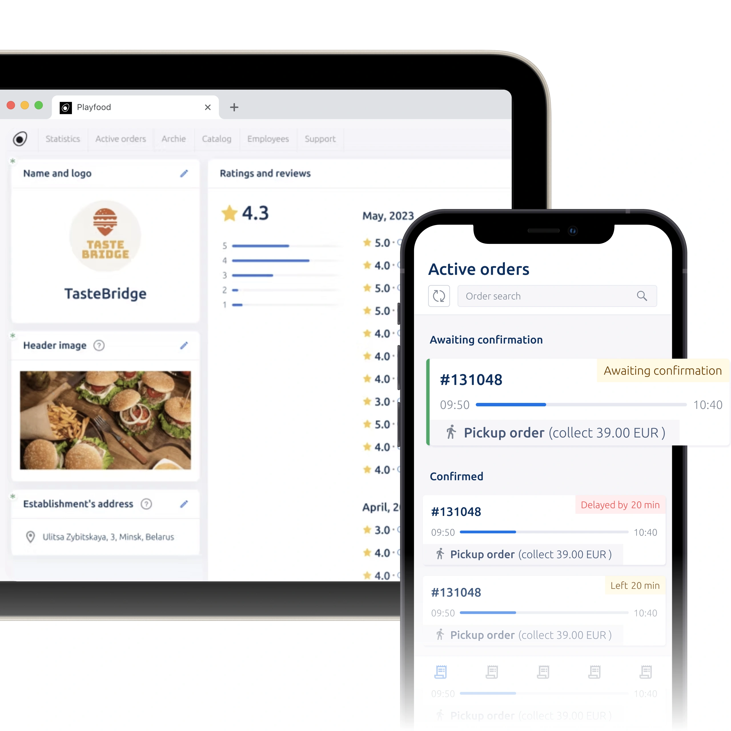 Vendor app & Web panel