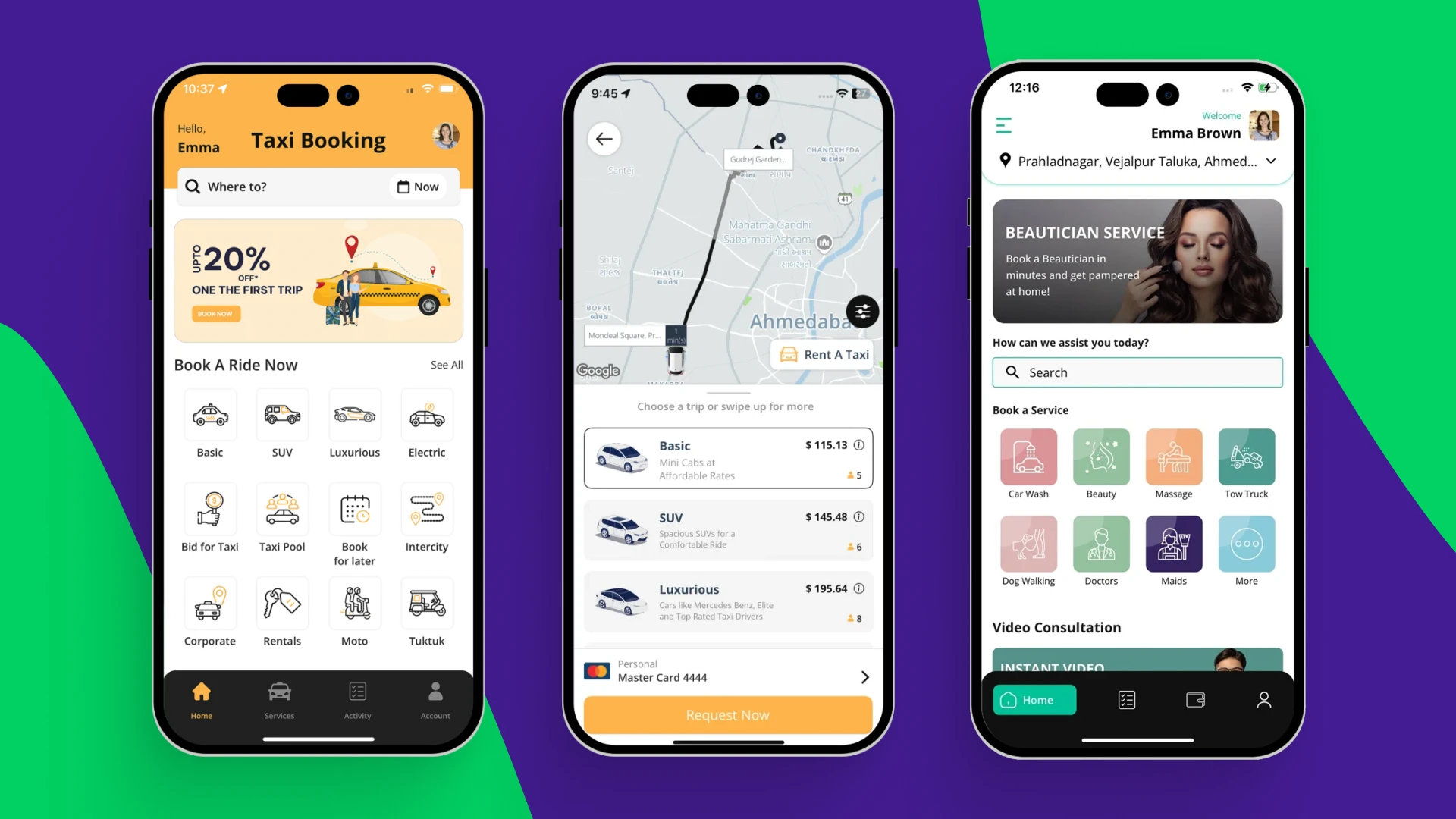 V3Cube’s platform mirrors the Uber model, supporting city rides, rentals, and intercity travel.