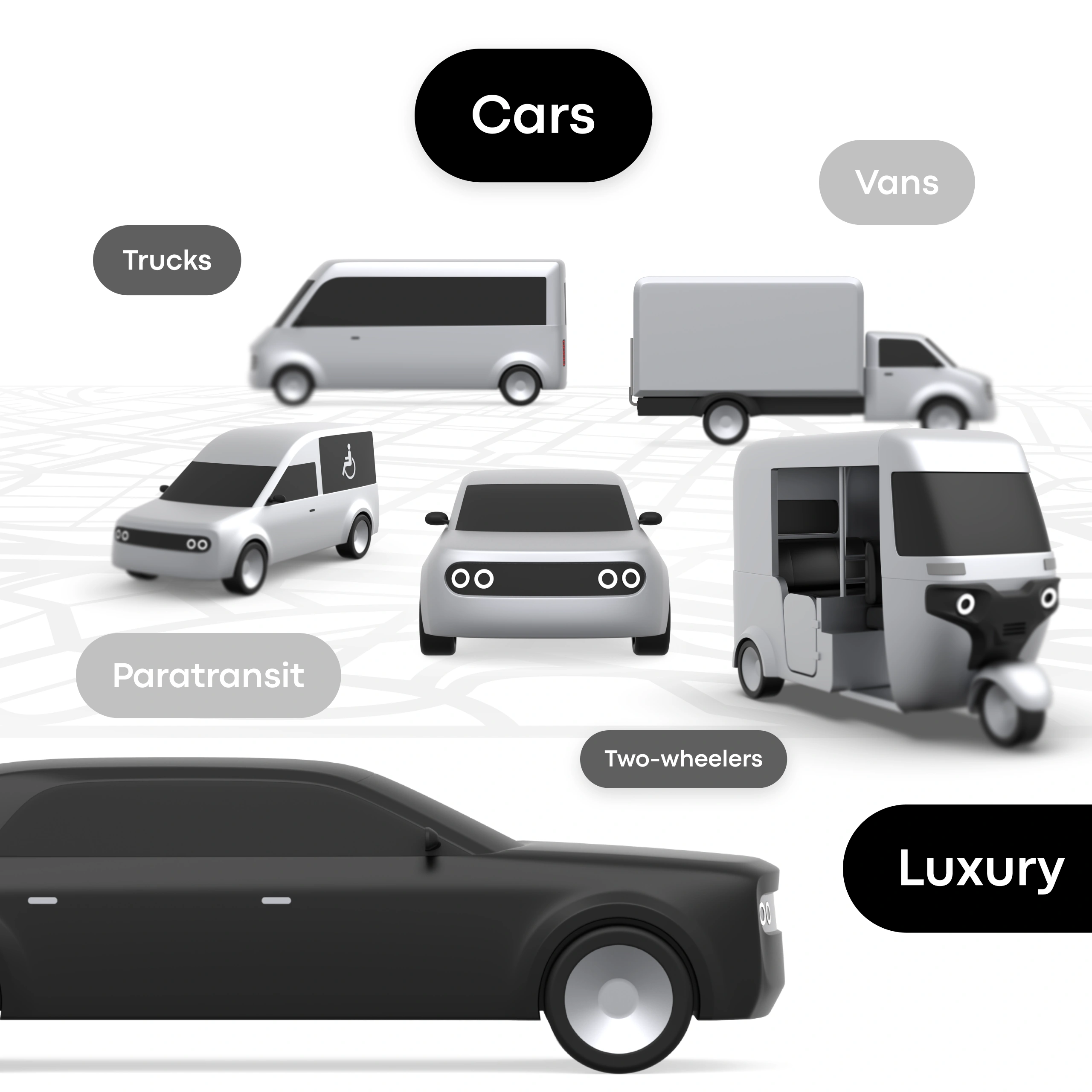 Power taxis, scooters, pedicabs, or all at once—launch multiple services in one branded app with Onde’s white-label platform.