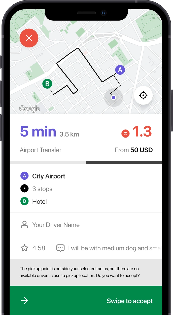 Driver app