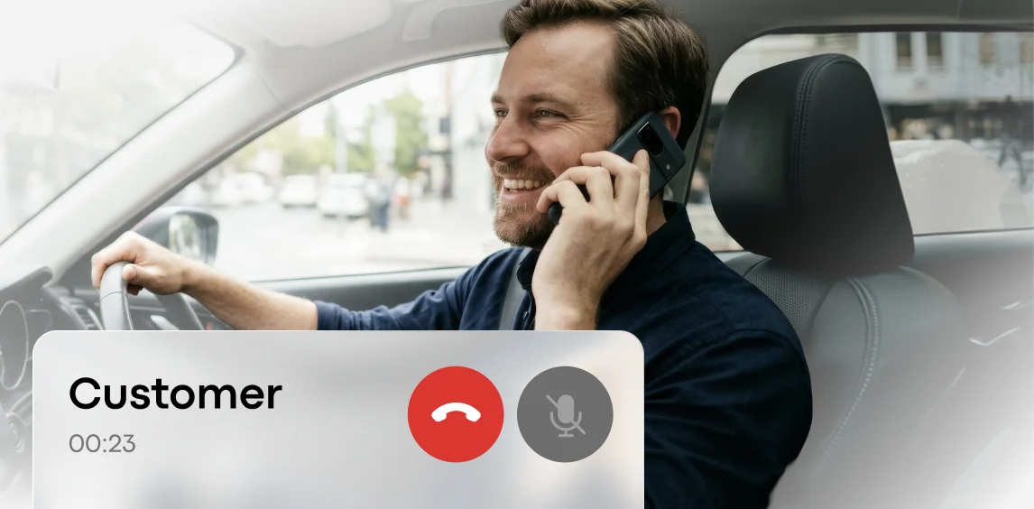 In-app driver–passenger calls