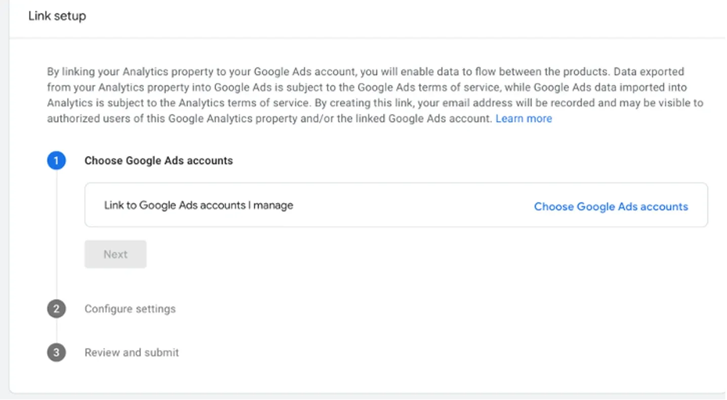 google analytics overview google ads linking