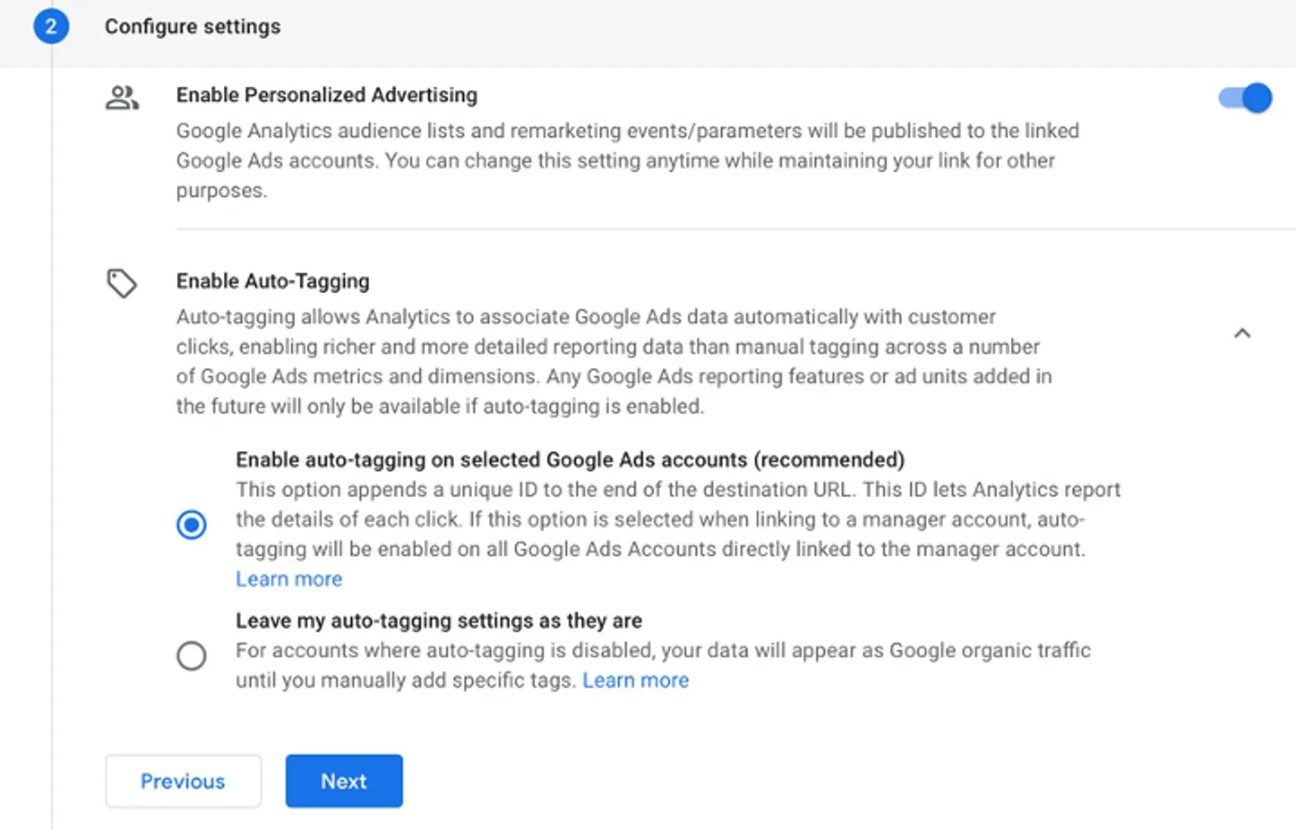 google analytics overview google ads linking