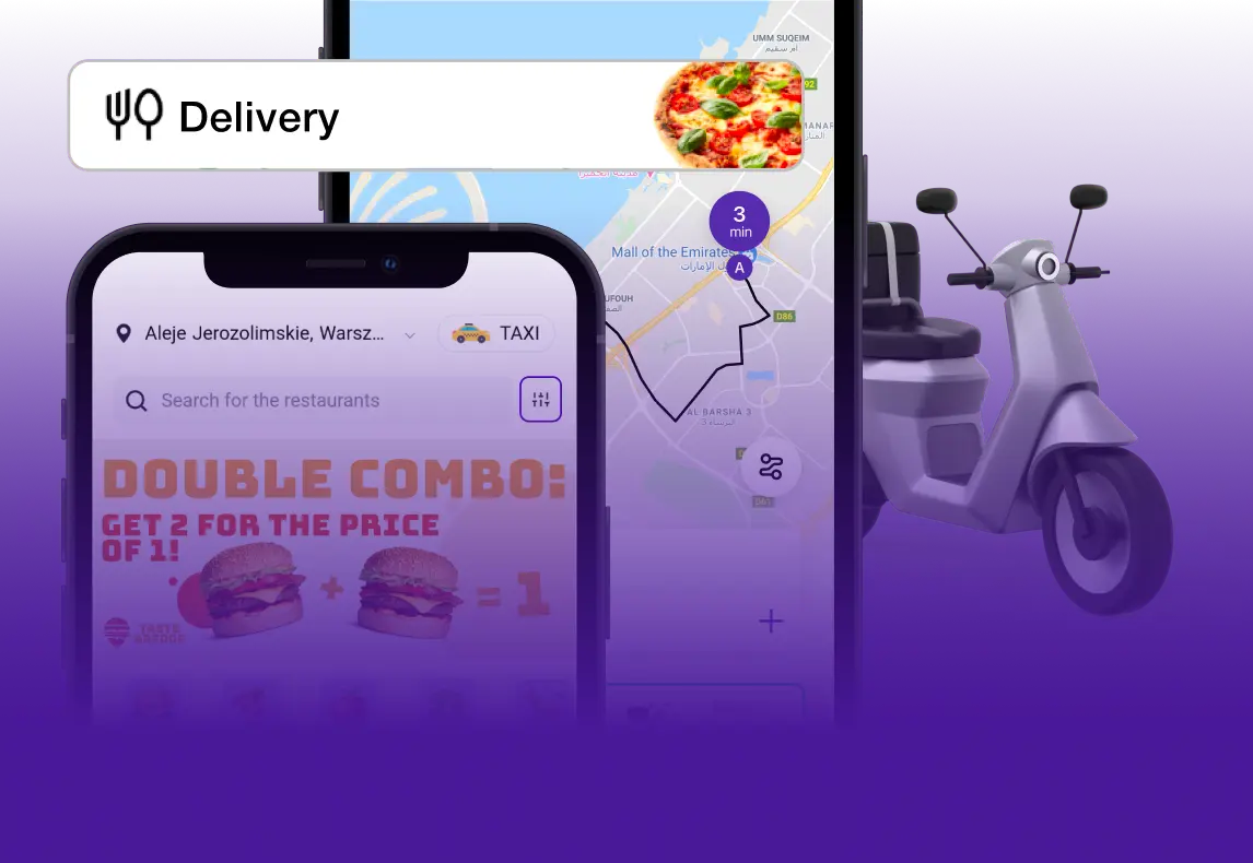 <p><span>Super App for food delivery and vendor tools</span></p>