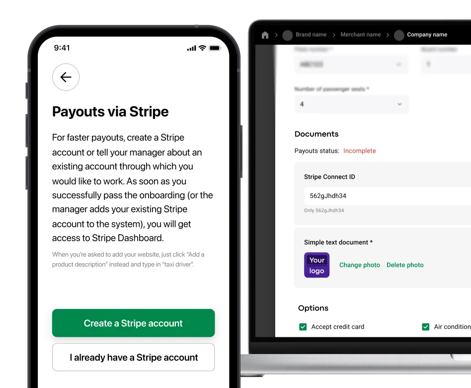 Faturação automatizada + Stripe Connect