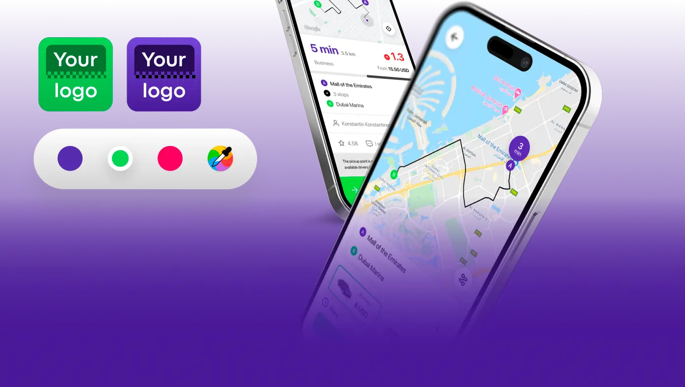 <p><span>White-label apps for passengers and drivers</span></p>